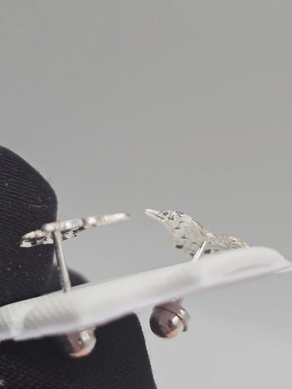 Sterling Silver 925 High Polished Enamel Jumping Unicorn Screw Stud Earrings